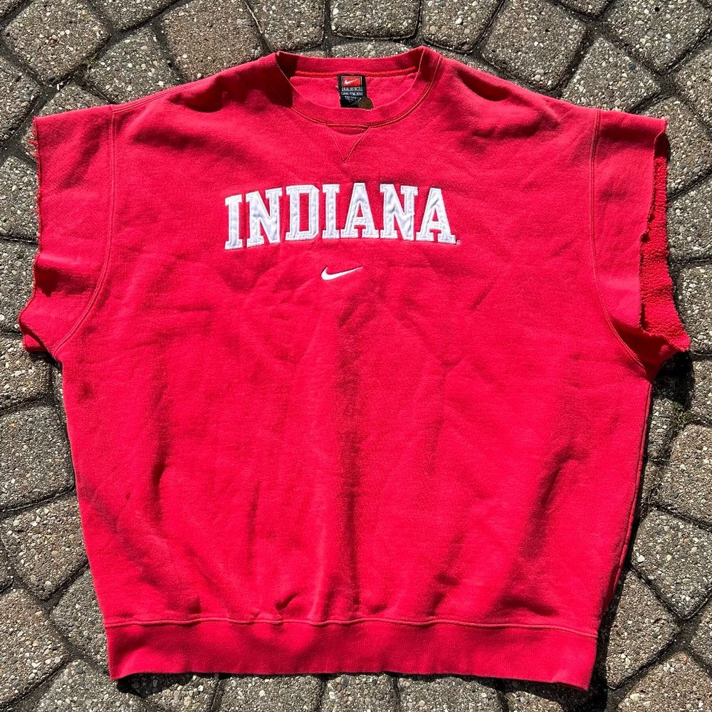 Vintage Y2K Embroidered Nike Center Swoosh Indiana Embroidered Pullover Size XXL
